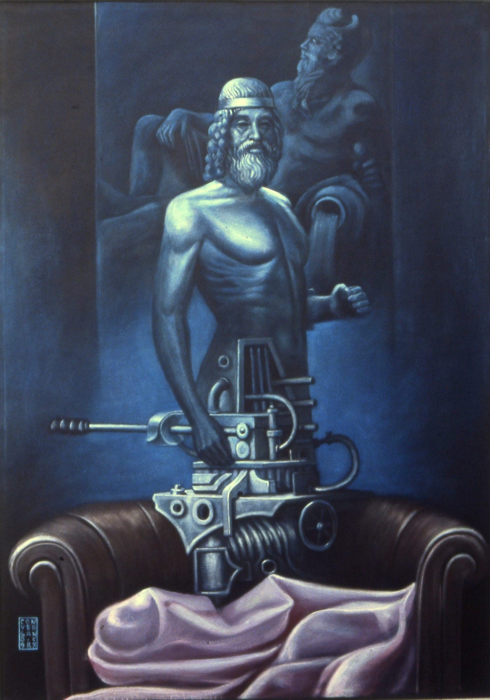 Robotizzazione, 1988 — dipinto di Carmine Conversano